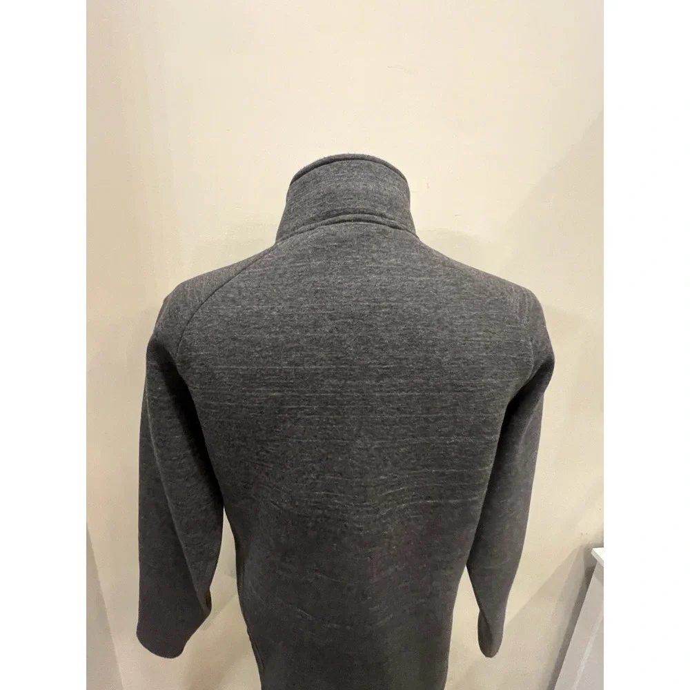 Avalanche Full Zip‎ Cotton Jacket Sweater Mens Size Small Gray Red Zip Pockets